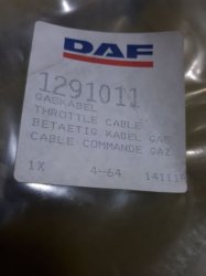 Новый трос газа DAF для тягача DAF 85CF
